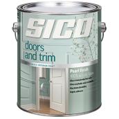 SICO Interior Paint for Doors and Trim - 100% Acrylic Latex - Pearl Finish - 3.78-L - Base 1