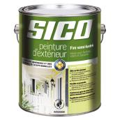 Peinture et apprêt d'extérieur pour bois Sico Premium, semi-lustré, blanc pur, opaque, 3,78 L