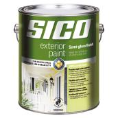 Sico Premium Paint and Primer for Exterior Wood - Semi Gloss - Pure White - Opaque - 3.78 L
