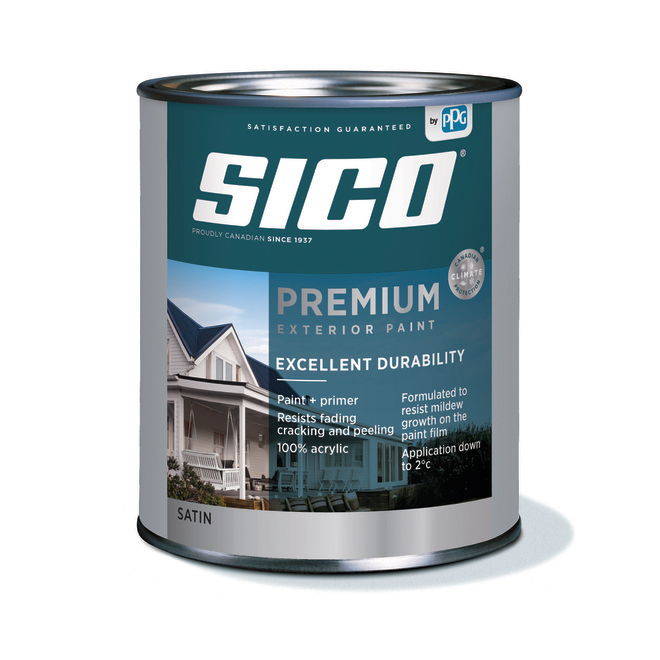 Sico Paint and Primer for Exterior Wood - Satin - Base 1 - Opaque - 946 ml