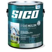 Sico Premium Paint and Primer for Exterior Wood - Satin - Pure White - Opaque - 3.78 L