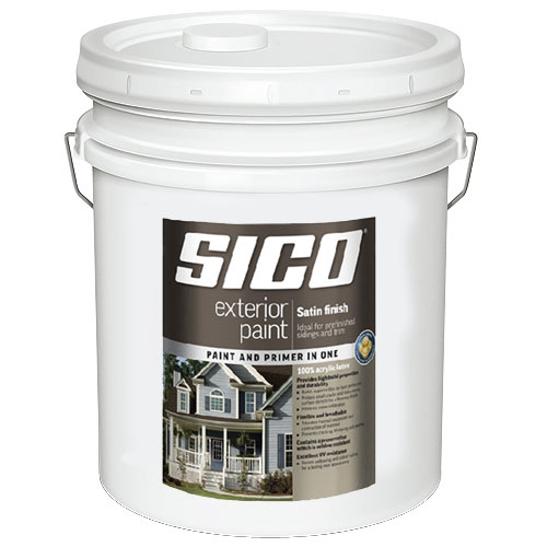 Sico Paint and Primer for Exterior Wood - Satin - Neutral Base - Opaque - 18.9 L
