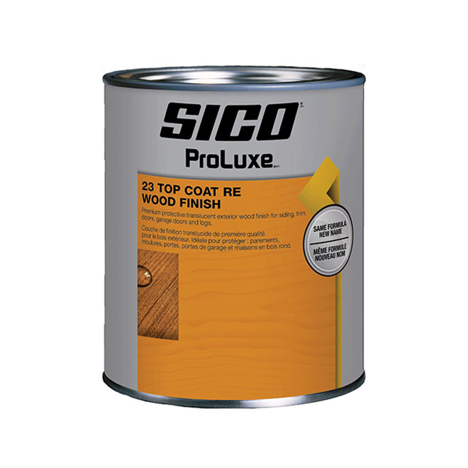 Sikkens Proluxe Siding and Logs Top Coat Wood Finish - Transparent - Natural - Satin - 946mL