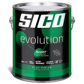 SICO Evolution Interior Latex Paint and Primer - Flat Finish - 3.78-L - Base 4