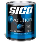 SICO Evolution Interior Paint and Primer - Eggshell Finish - 946-ml - Pure White