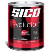 SICO Evolution Interior Paint and Primer - Semi-Gloss Finish - 946 ml - Pure White