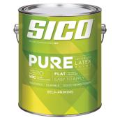 SICO Pure Self-Priming Latex Paint - Flat Finish - 3.78-L - Medium Base