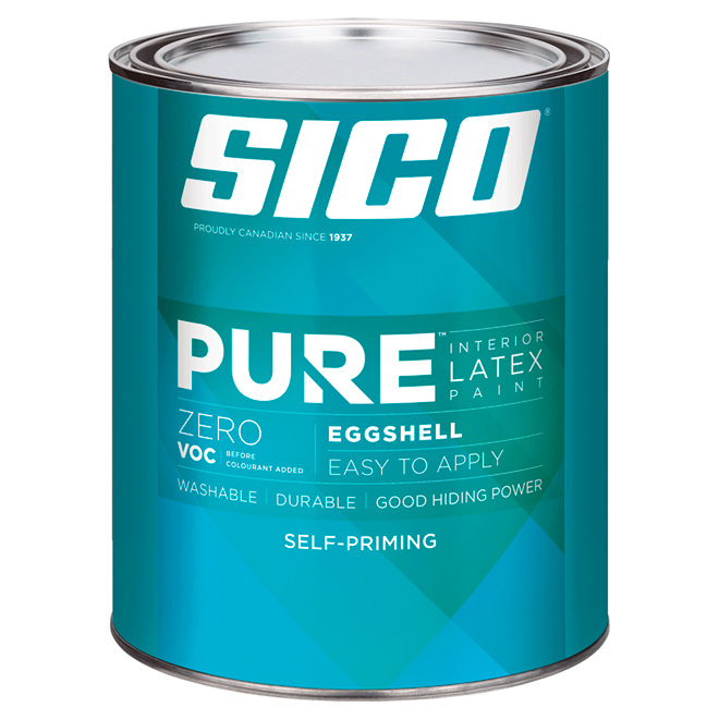 SICO Pure Interior Latex Paint Velvet/Eggshell Finish 946 ml