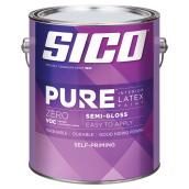 SICO Pure Interior Latex Paint - Semi-Gloss Finish - 3.78-L - Medium Base