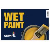 Olympic Wet Paint Sign