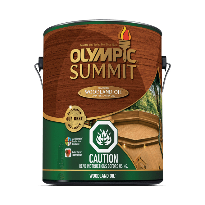 Olympic Summit Exterior Wood Stain and Sealant SemiTransparent