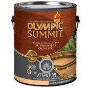 Teinture et scellant d'extérieur pour bois Olympic Summit, semi-transparent, châtaigne, 3,78 l