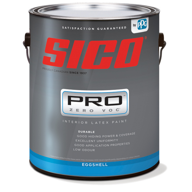 SICO PRO ZERO SICO PRO Interior Paint - Latex - Eggshell Finish - 3.78 ...