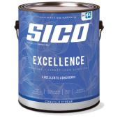 Peinture et apprêt d'intérieur SICO Excellence 100 % acrylique coquille d'oeuf, 3,78 l, blanc