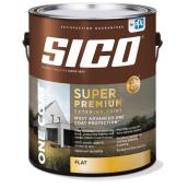 Sico Super Premium Exterior Paint and Primer - One Coat - Flat - Medium Base - Opaque - 3.78 L