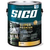 Sico Super Premium Exterior Paint and Primer - One Coat - Satin - Medium Base - Opaque - 3.78 L