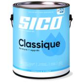 Peinture et apprêt d'intérieur SICO Classique en latex, fini coquille d'oeuf, 3,78 l, blanc