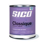 Peinture/apprêt d'intérieur SICO Classique en latex pour cuisine et salle de bain, fini perlé, 946 ml, blanc