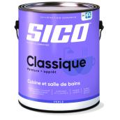 Peinture et apprêt d'intérieur SICO Classique en latex pour cuisine et salle de bain, fini perle, 3,78 l, base neutre