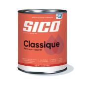 Peinture et apprêt d'intérieur SICO Classique en latex, fini semi-lustré, 946 ml, base neutre