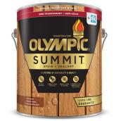 Olympic Summit Stain + Sealant - Semi Transparent - American Chestnut - 3,78 L