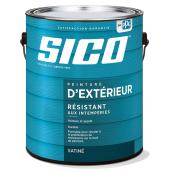 Peinture et apprêt d'extérieur SICO Super Premium 100 % acrylique, fini perlé, 18,9 l, blanc