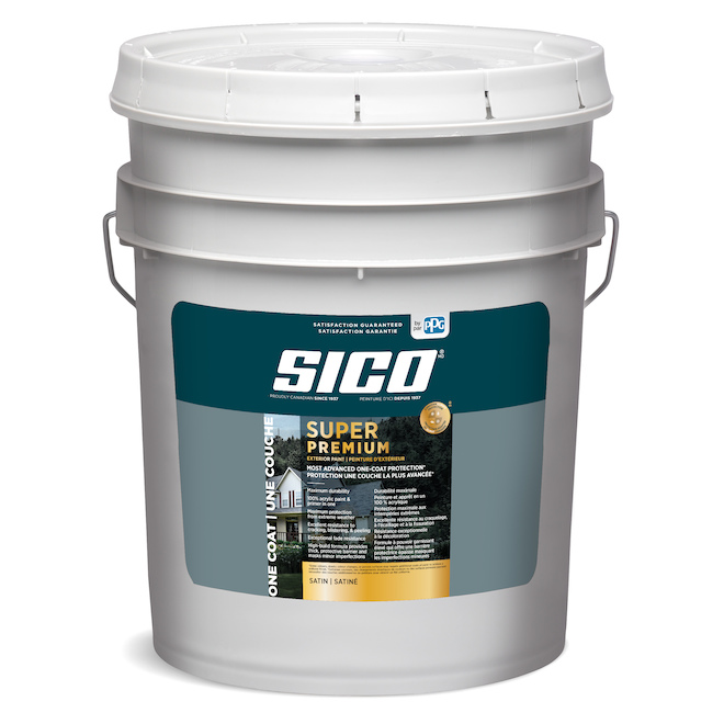 Peinture et apprêt extérieur SICO, base 1 à teinter, satin, multicouleur (contenu net réel: 640 oz)