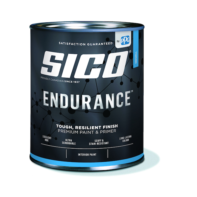 SICO Endurance White Base Eggshell Multi-Colour Tintable Paint (Actual Net Contents: 31.99 Fluid Ounces)