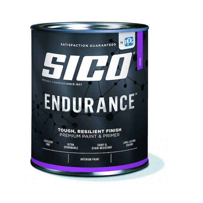 Sico Endurance White Base Satin Finish Multi-Colour Tintable Paint (Actual Net Contents: 31.99 Fluid Ounces)