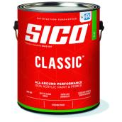 Sico Classic 100% Acrylic Interior Paint and Primer - Tintable White - Flat Finish - 3.78-L