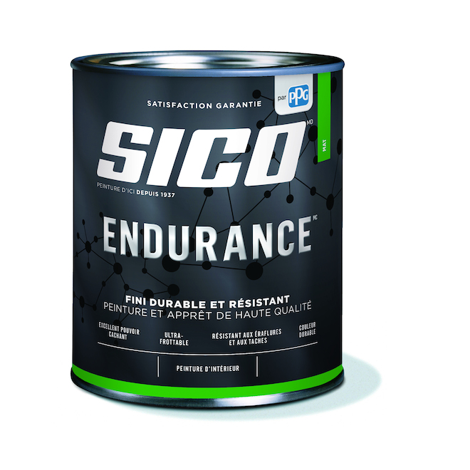 Peinture teintable multicolore Sico Endurance, base blanche, fini mat (31,99 onces)