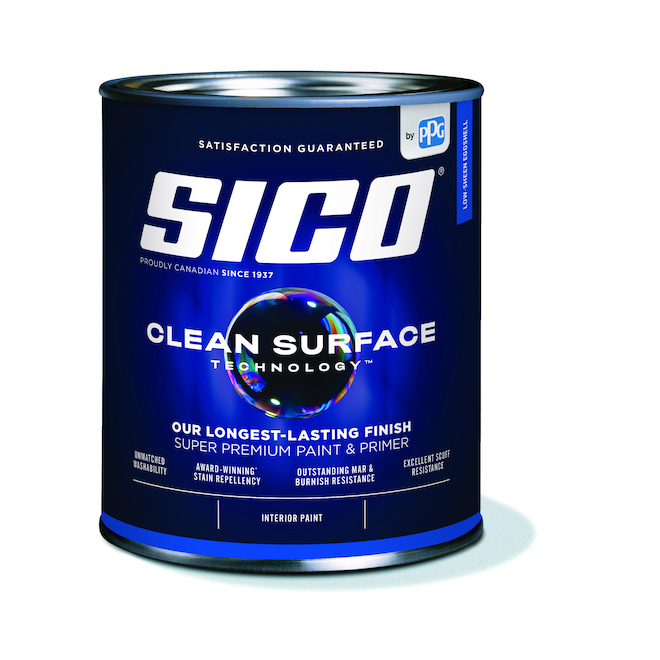 Peinture teintable multicolore Sico Clean Surface Technology, base 2, fini coquille d'oeuf (31,99 onces)