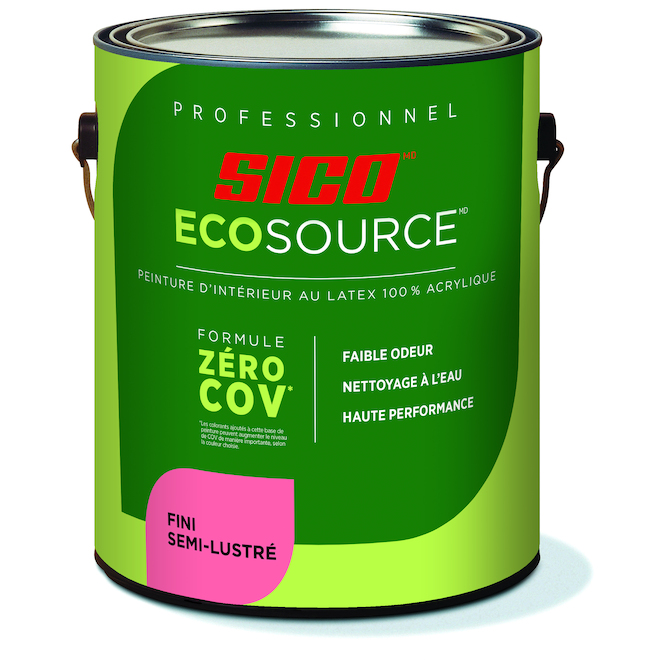 Peinture teintable Sico Ecosource, base 3, semi-lustré (3,78 L)