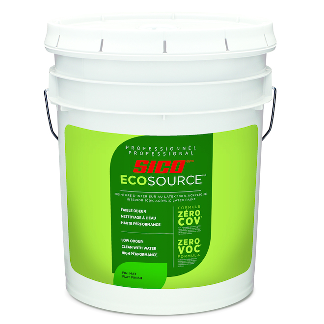 Peinture teintable Sico Ecosource, blanc, mat (18,9 L)