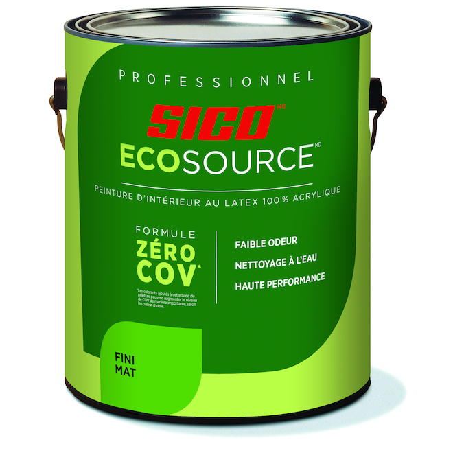 Peinture intérieure SICO Ecosource acrylique Base 2 mat 3.78 L