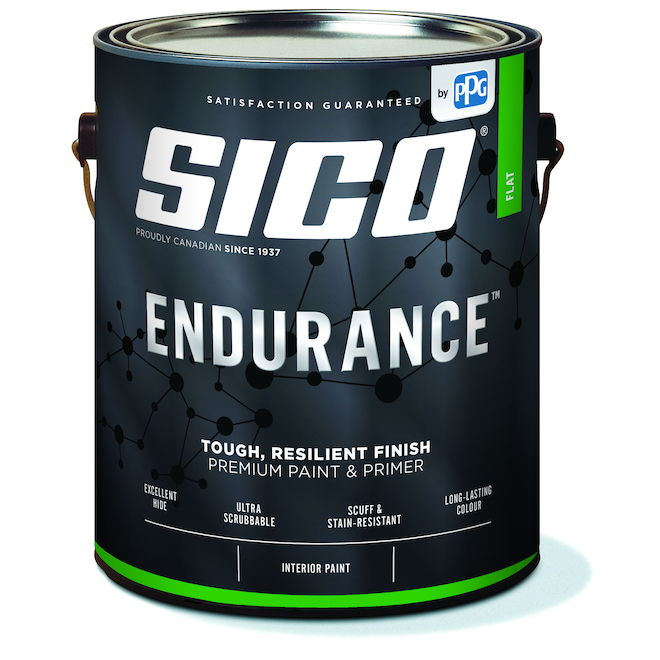 Sico Endurance Premium Paint and Primer Neutral Base Flat Finish - 3.78 L