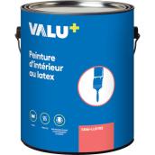 Peinture-apprêt d'intérieur basique au latex VALU+ blanc, fini semi-lustré, 3,78 L