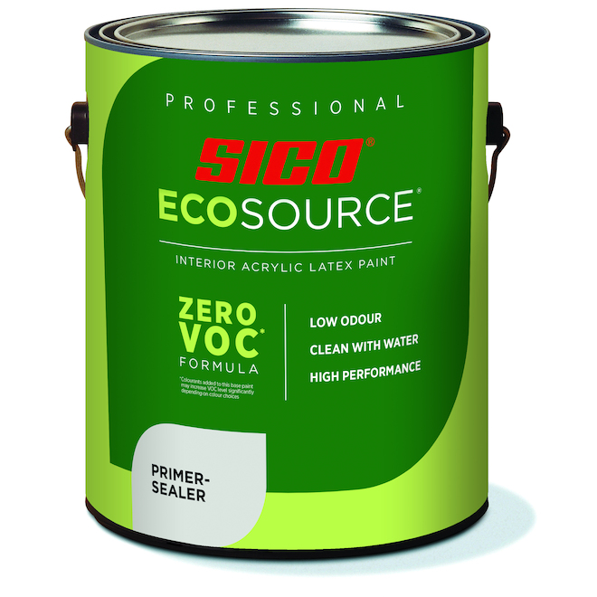 SICO Ecosource White Zero VOC 100% Acrylic Latex Primer-Sealer - 3.78-L