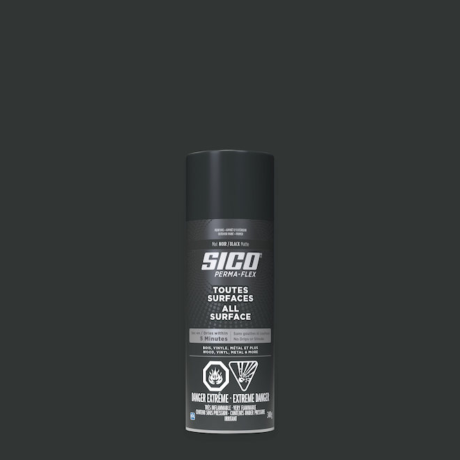 Sico Perma-Flex Spray Paint - Exterior - 340-g - Black Matte