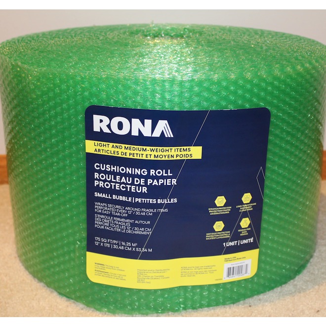 RONA 12-in x 175 3/16-ft Green Plastic Bubble Wrap