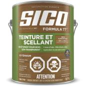 Teinture et scellant pour bois Formula 77 SICO couleur brun authentique 3,78 L à l'alkyde