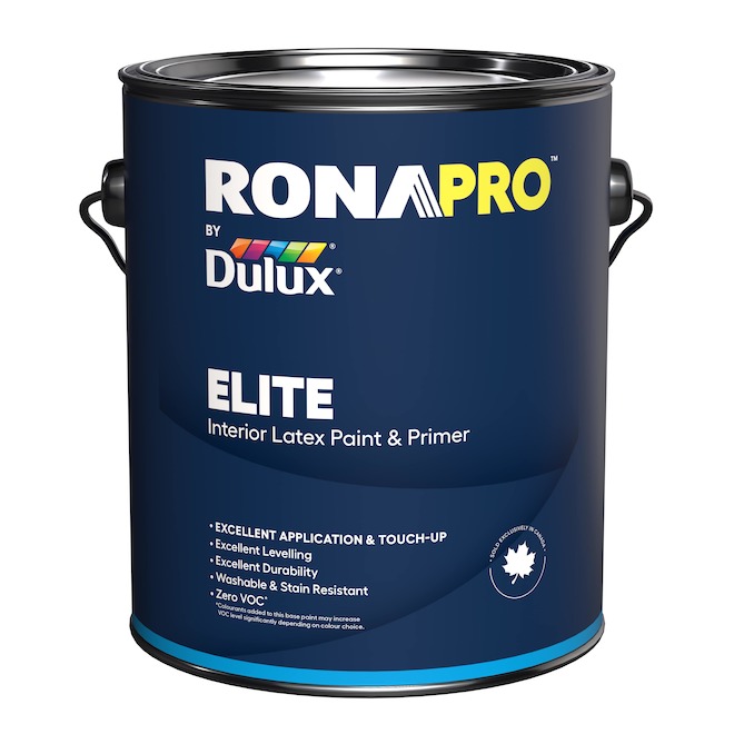 RONAPRO by Dulux ELITE Interior Paint and Primer Medium Base with Flat Finish - 3.78-L
