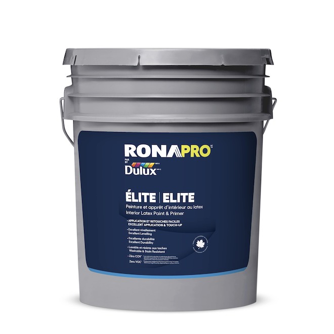 RONAPRO by Dulux ELITE Interior Paint and Primer White Base with Eggshell Finish - 18.9-L