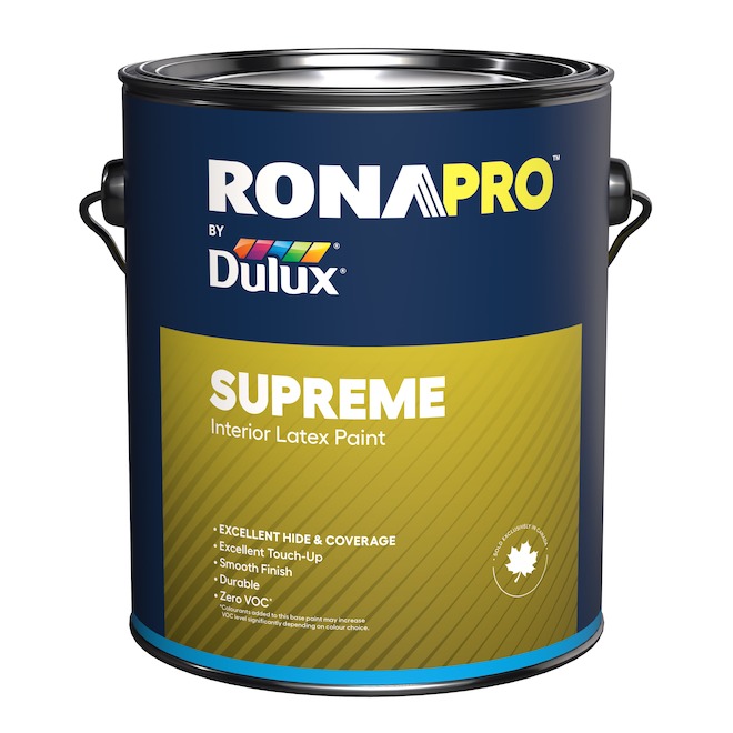RONAPRO by Dulux SUPREME Interior Paint White Base with Eggshell Finish - 3.78-L