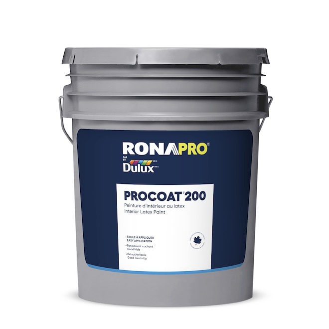 RONAPRO by Dulux PROCOAT 200 Interior Paint White Base with Flat Finish - 18.9-L