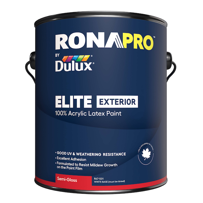 RONAPRO by Dulux ELITE Exterior Paint Medium Base with Semi Gloss Finish - 3.78-L