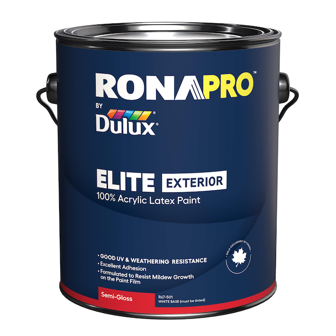 RONAPRO by Dulux ELITE Exterior Paint Neutral Base with Semi Gloss Finish - 3.78-L