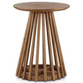 Bouclair 15.75 x 20-in Brown Mango Wood Side Table