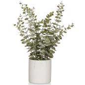 Bouclair Artificial Eucalyptus Plant in Ceramic Pot - 14,5-in