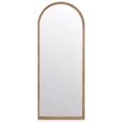 Bouclair 24 x 60-in Natural Wood Arched Mirror